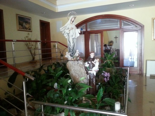 Statues Reception Foyer incl St Anthony and Our Lady